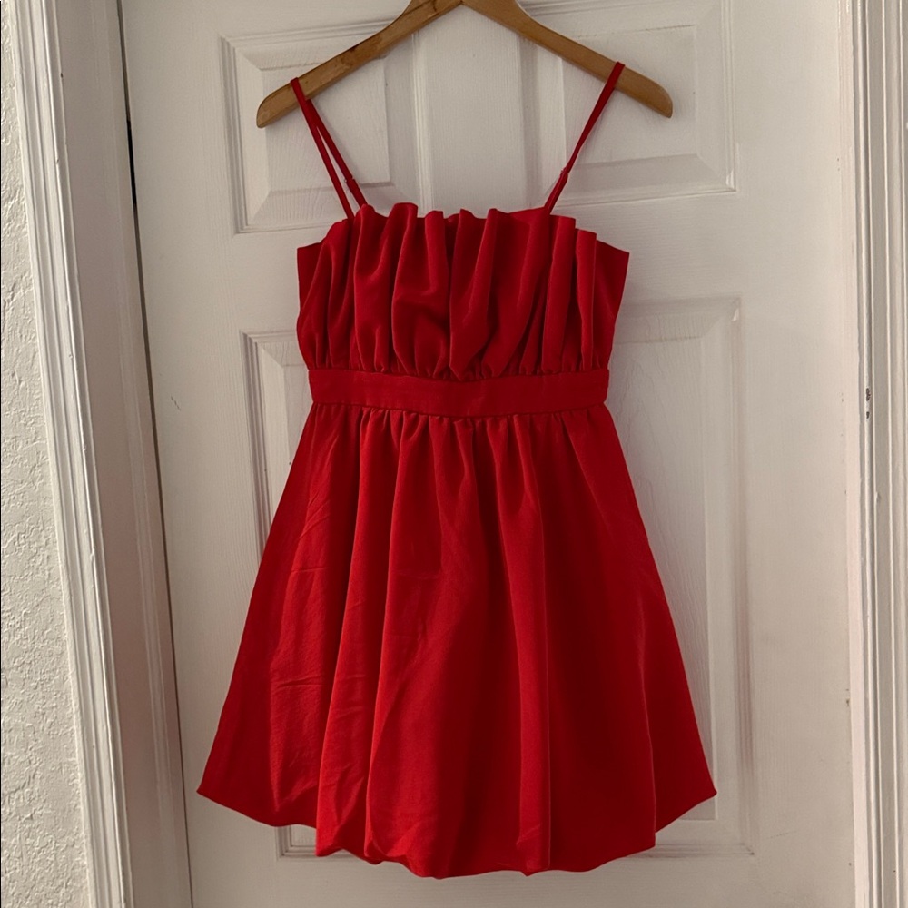 Elegant Red Mini Dress